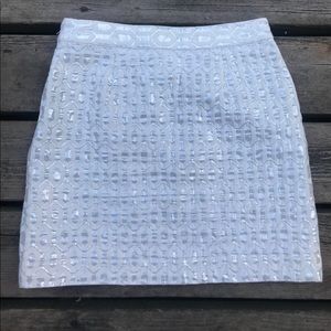 NEW Banana Republic Lined Metallic Detail Skirt 4